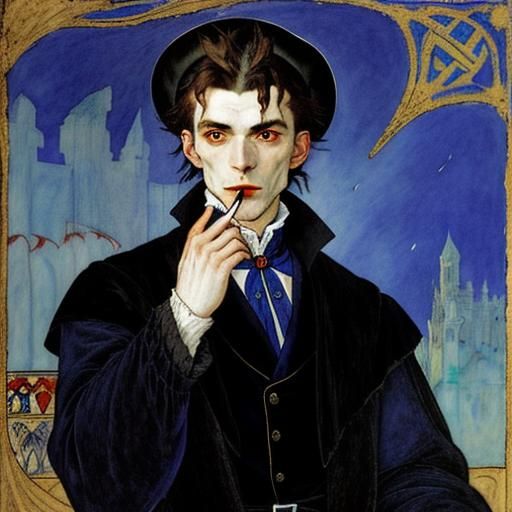 Vampires Light Their Hearts: A Symbolic Seascape