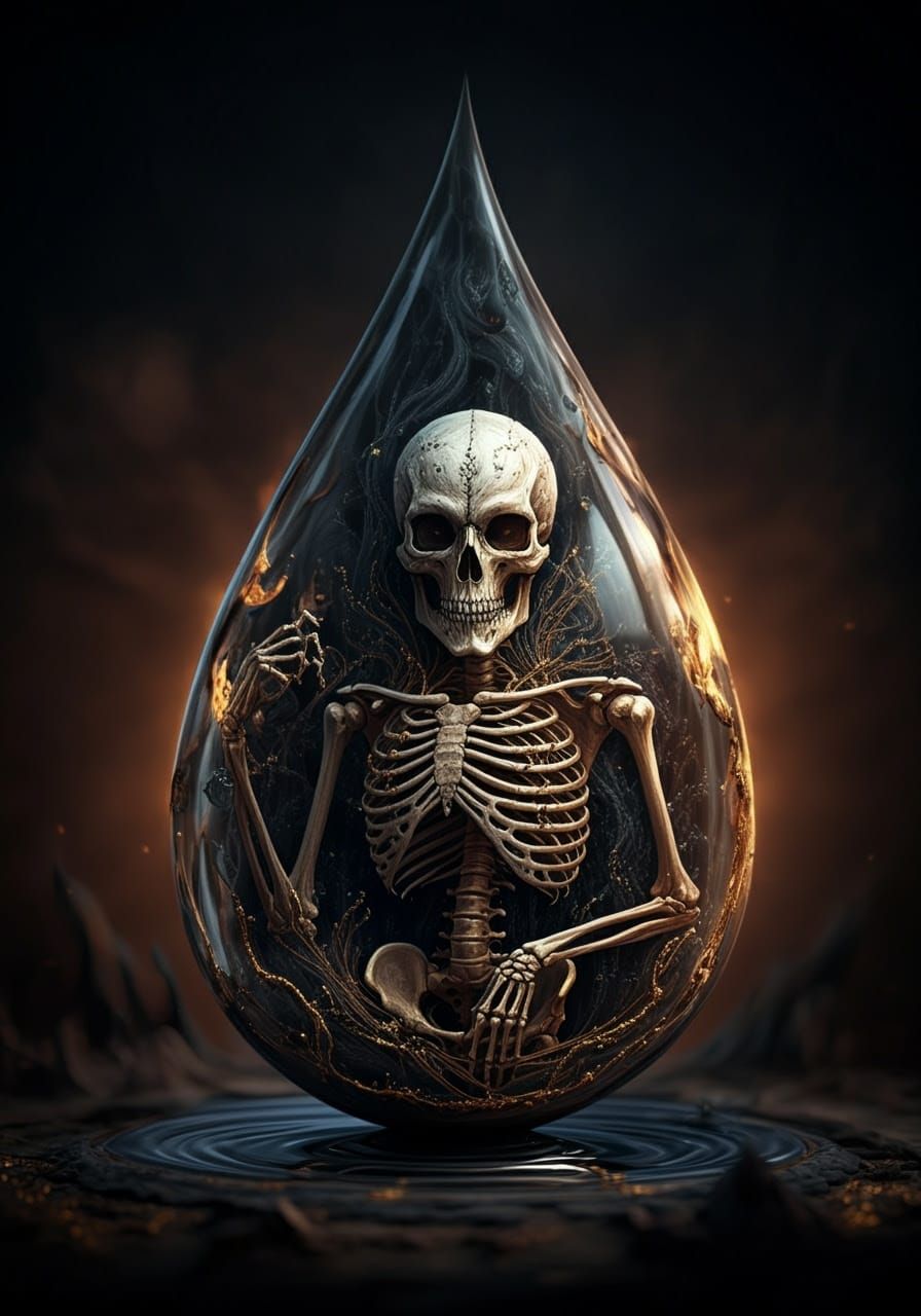 Ethereal Weaver in Charred, Gilded Style