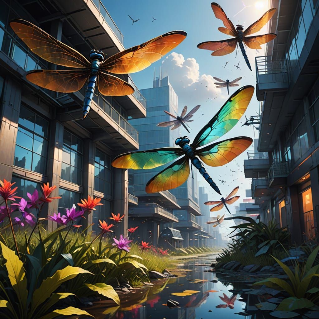 Giant Dragonflies Soar Around Dallas Fort Worth in Vibrant, ...