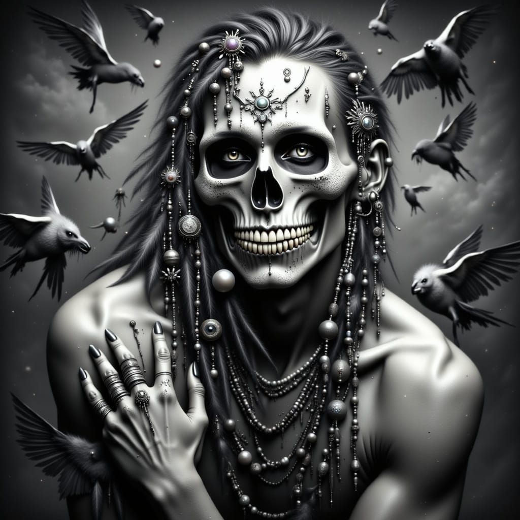 Ethereal Dark Glamour with Haunting Melancholy