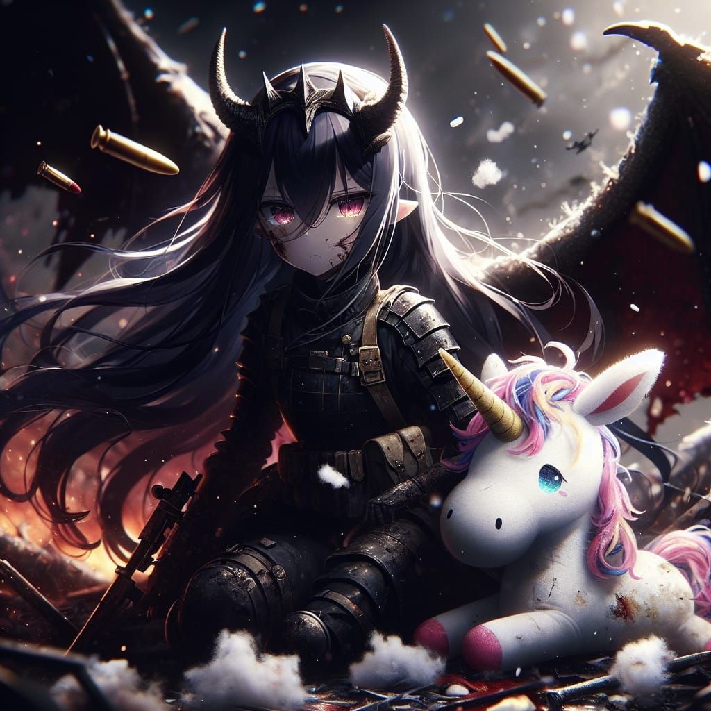 War-Torn Anime Dragon Girl Defies Odds in Dark Fantasy Battl...