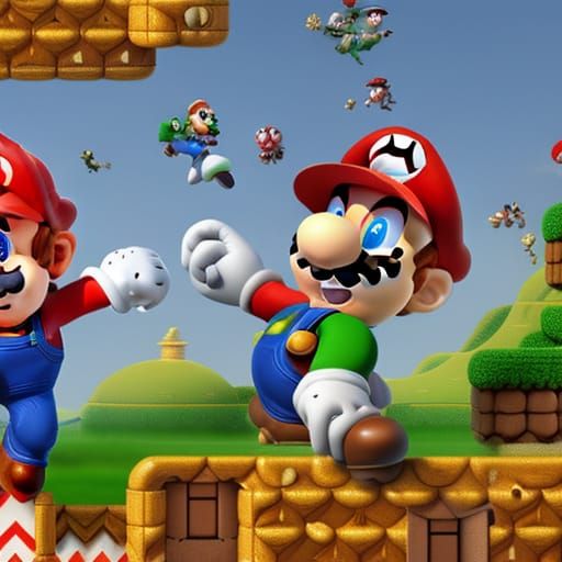 New Mario Character in Detailed 3D Rendering