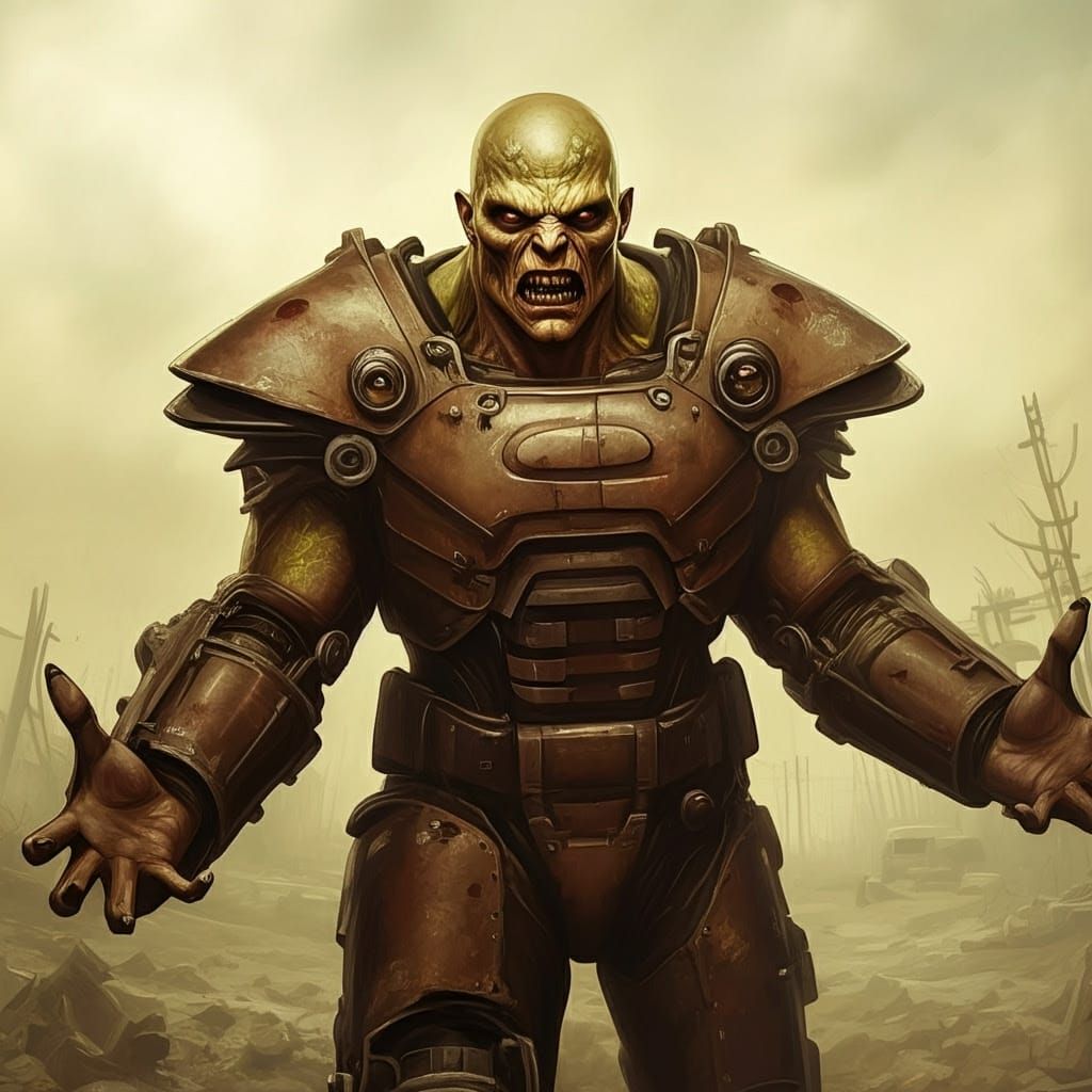 Super Mutant in Wasteland: Comic Book Style