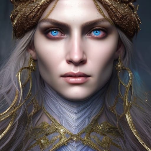 Detailed Fantasy Portrait in Hyperrealism Style