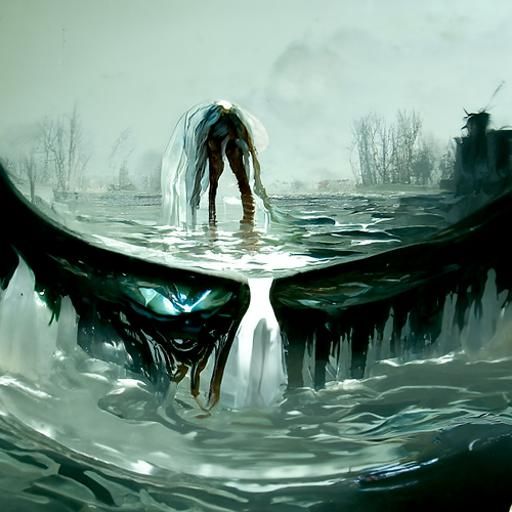 Sinister Deep Water Figure by Greg Rutkowski