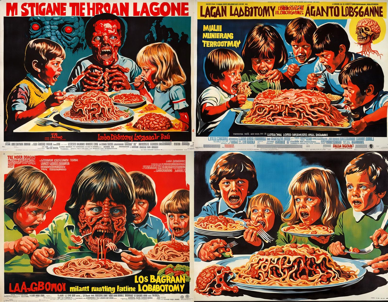 Italian Mutant Children Feast: 1970s Horror Poster