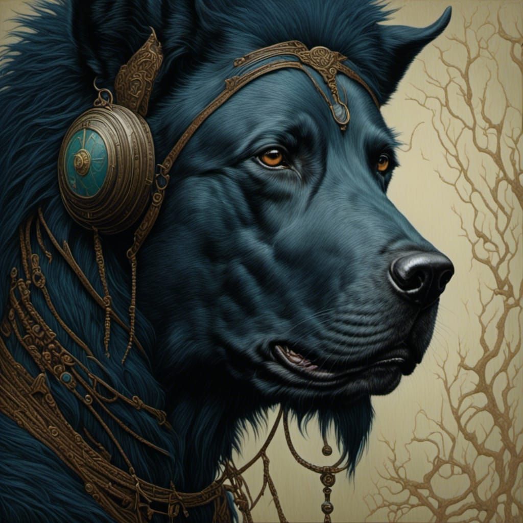 Fantasy Caricature Portrait in Ambient Light