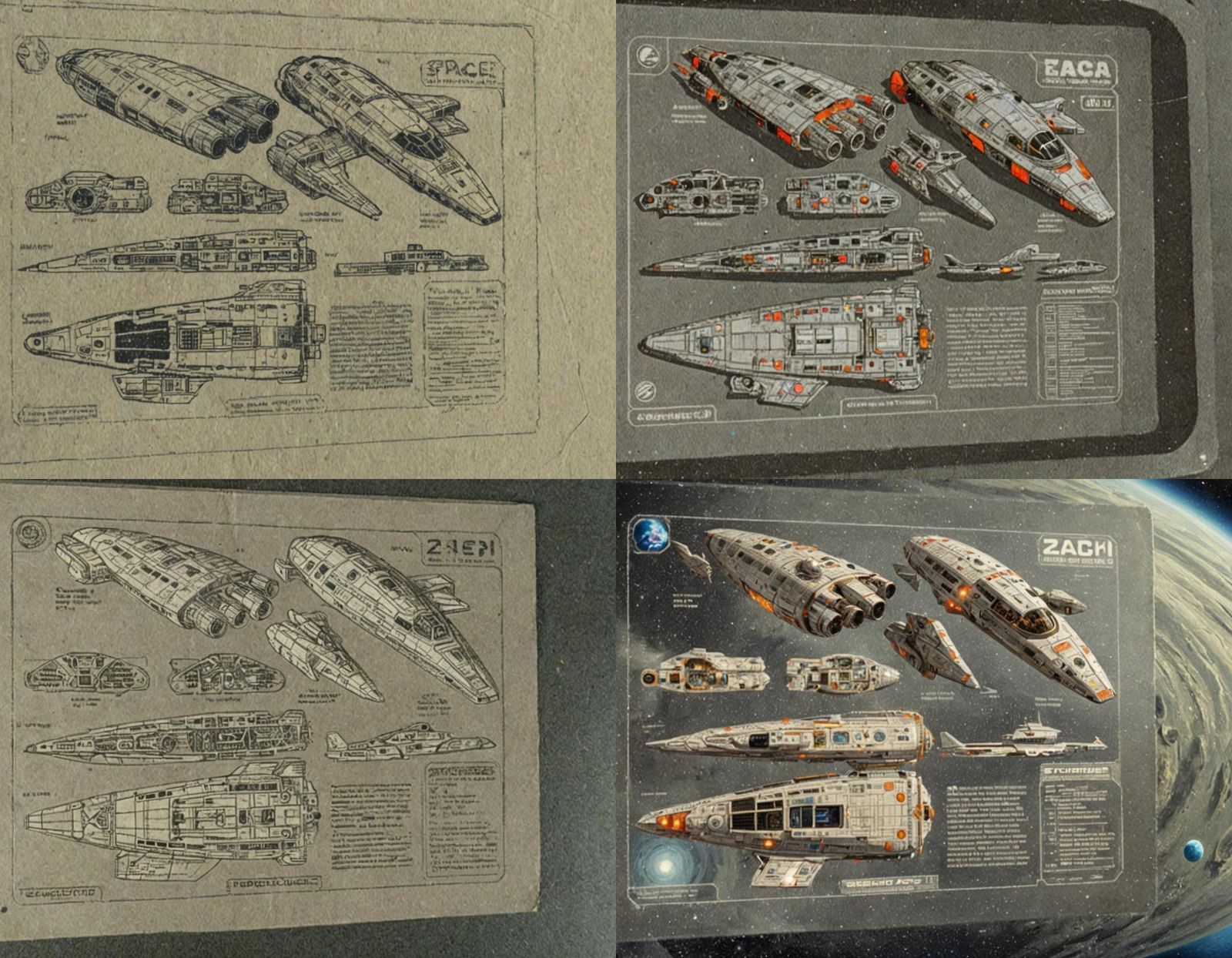 Futuristic Spaceship Soaring Through the Cosmos