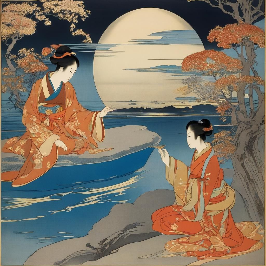 Crystal Creation in Art Nouveau Style