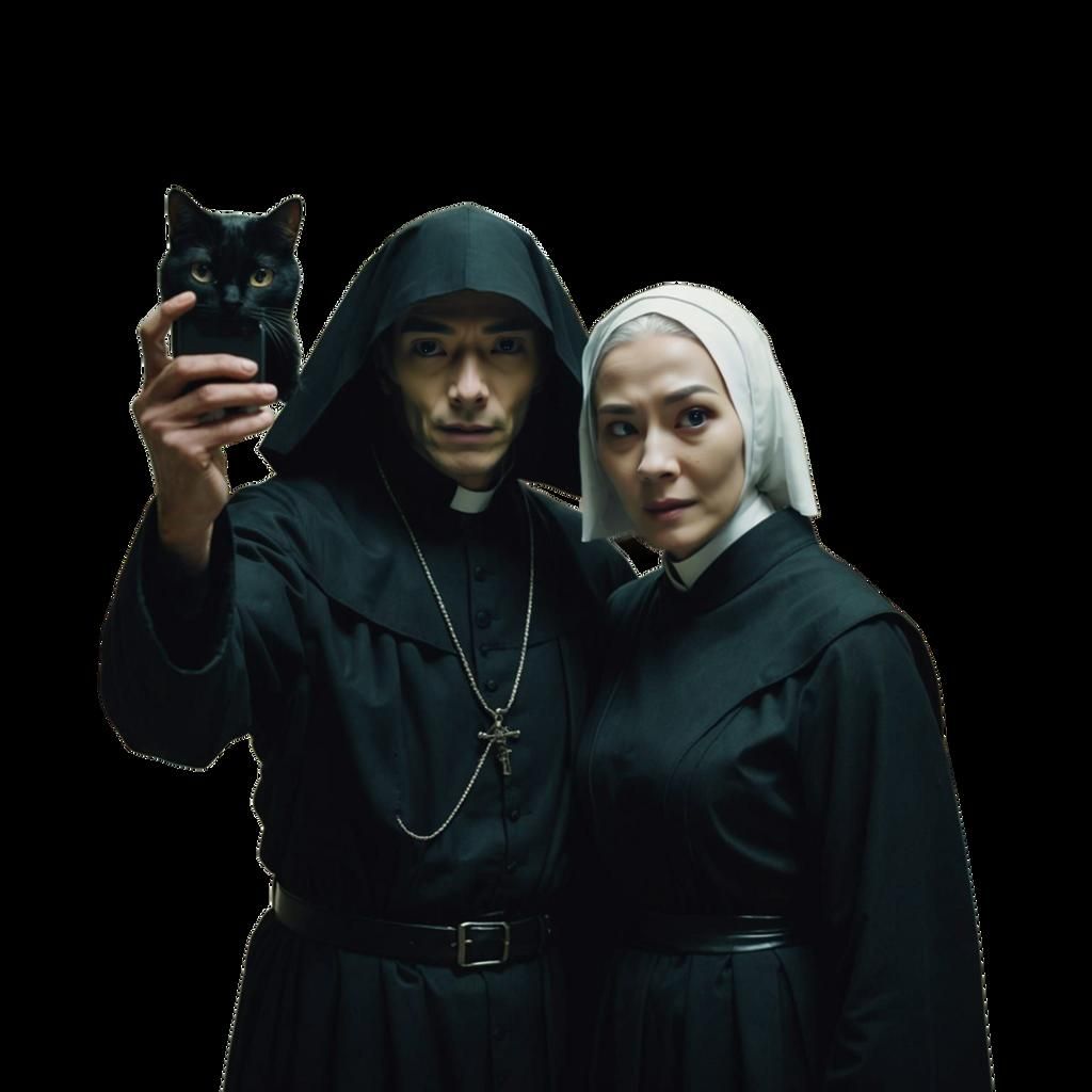 Selfie with Nun in Horror Hospital, 8K