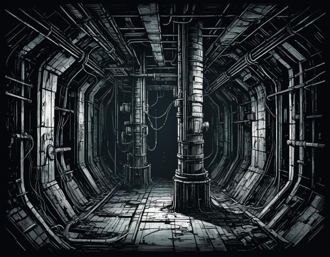 SciFi/Industrial Corridor Cross-Section