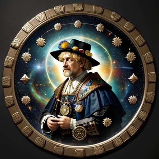 Abstract Circles in Photorealistic 3D Style