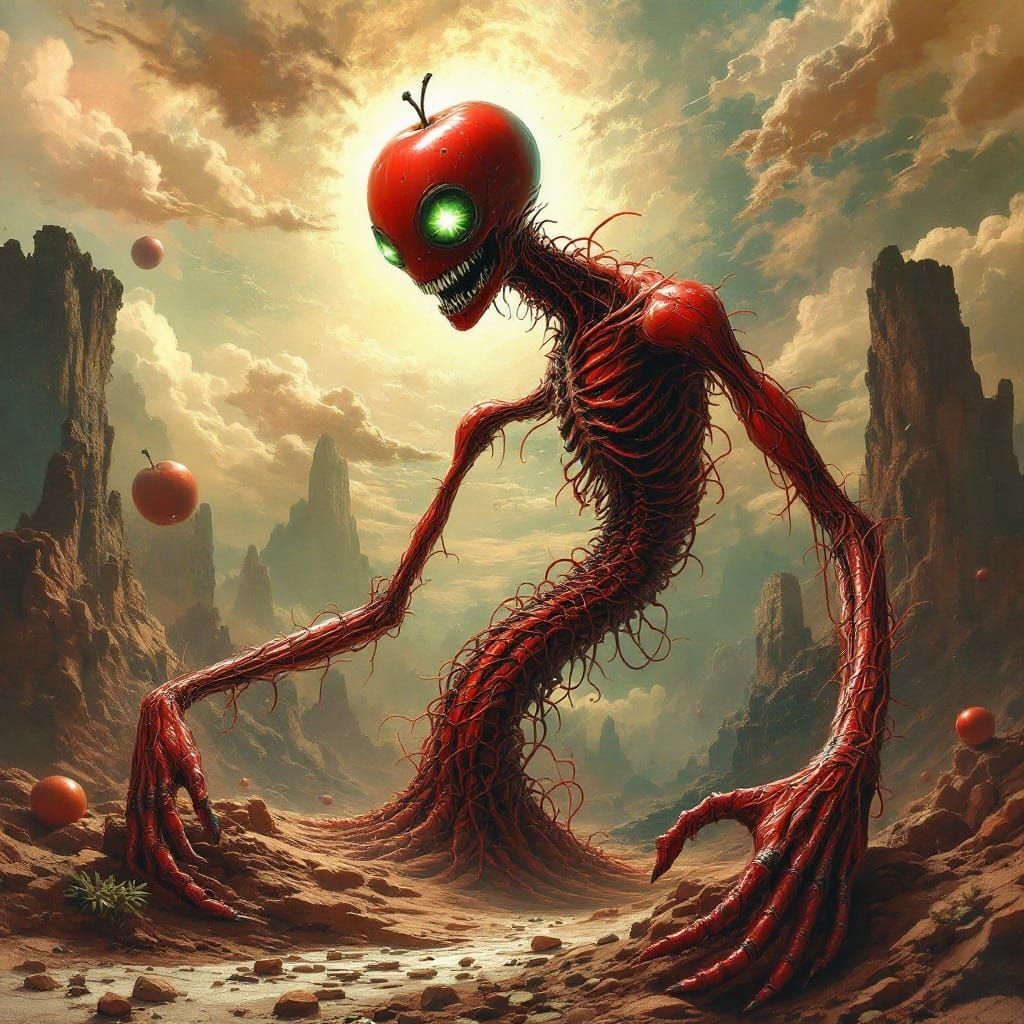 Crimson Cosmic Abomination Emerges from Dreamscapes