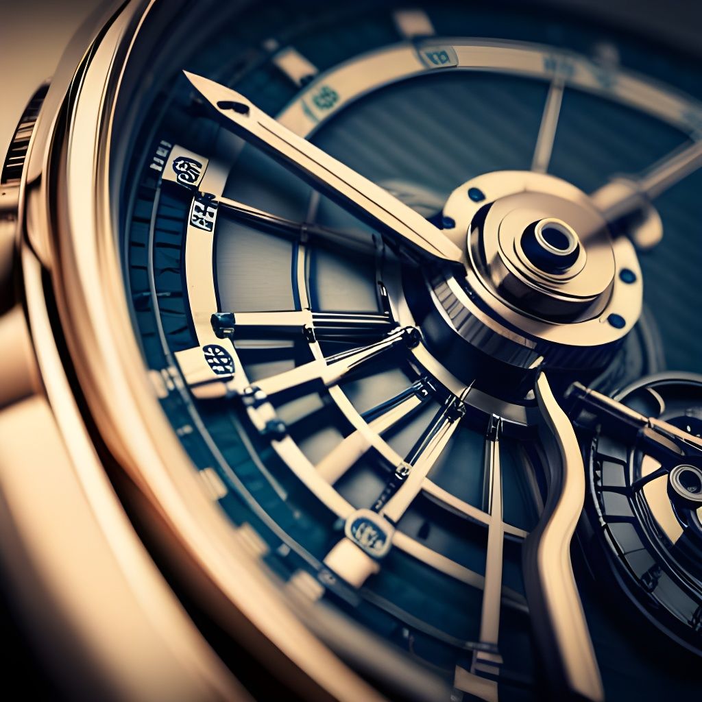 Detailed Deluxe Watch on Table in 8K