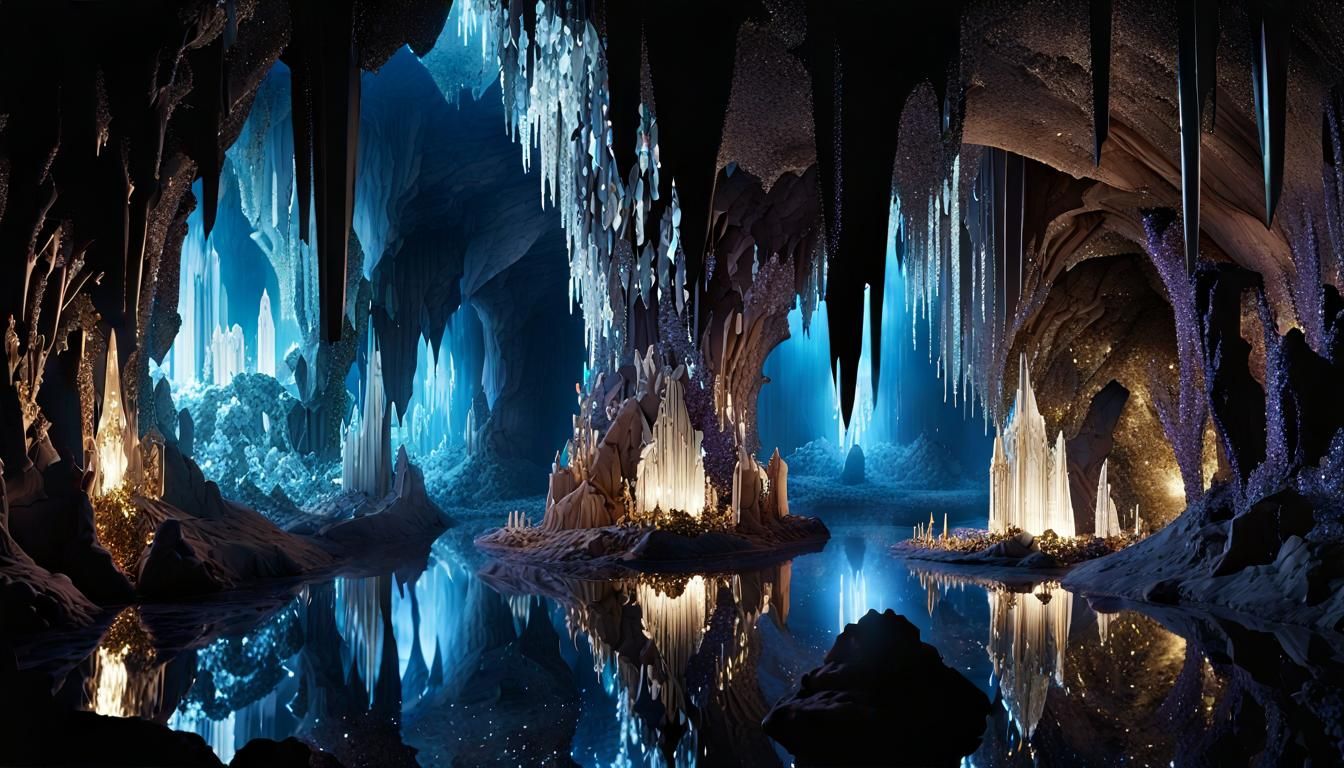 Crystal Caves of Moria with Castle of Light
