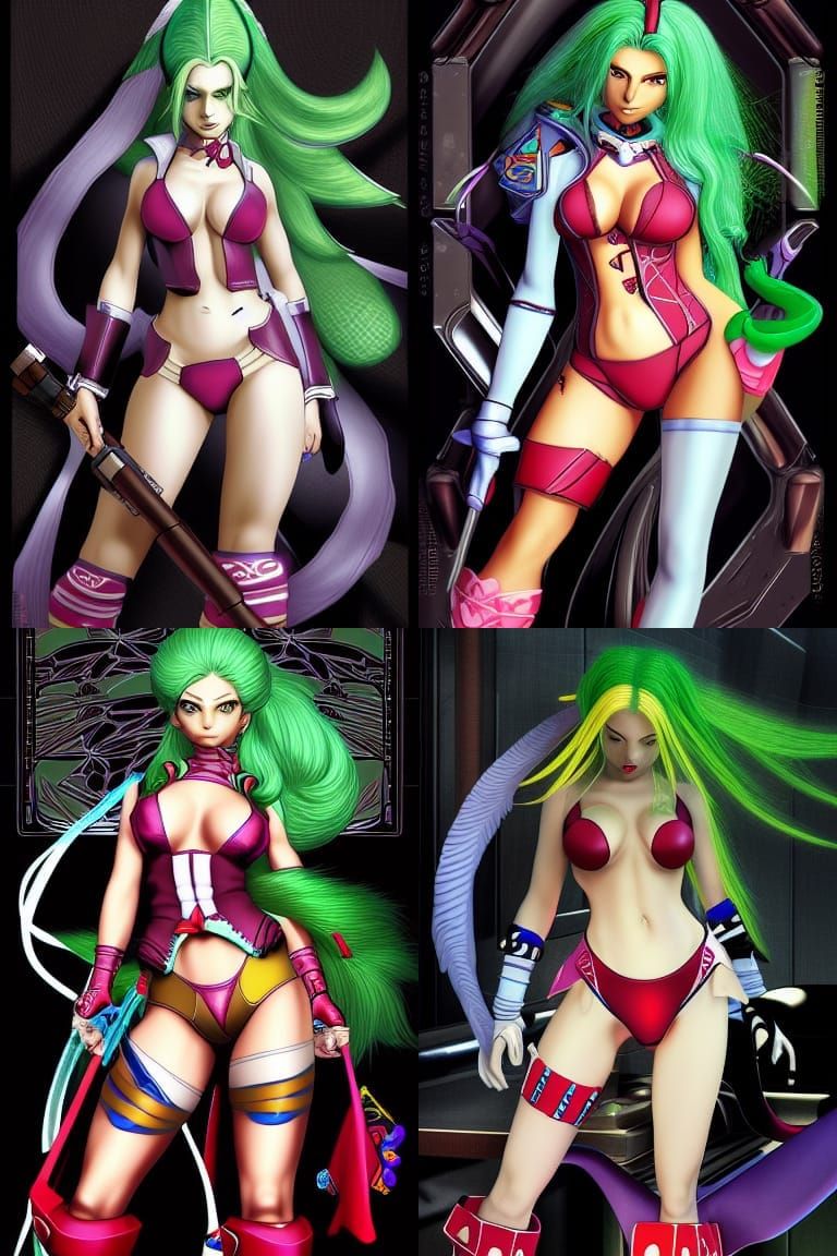 Elena Seiple as Capcom Character in 90s Style