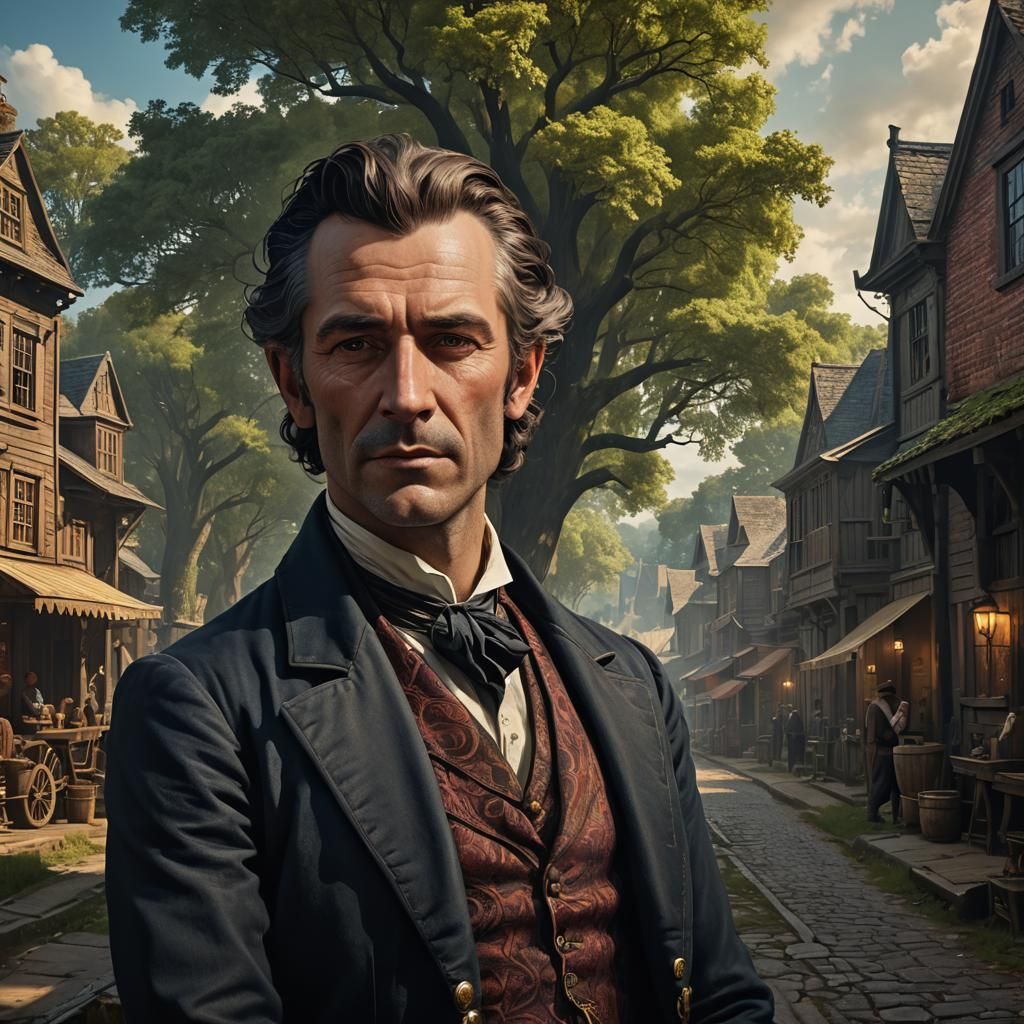 Joe Harper Portrait: 19th Century Riverside Town