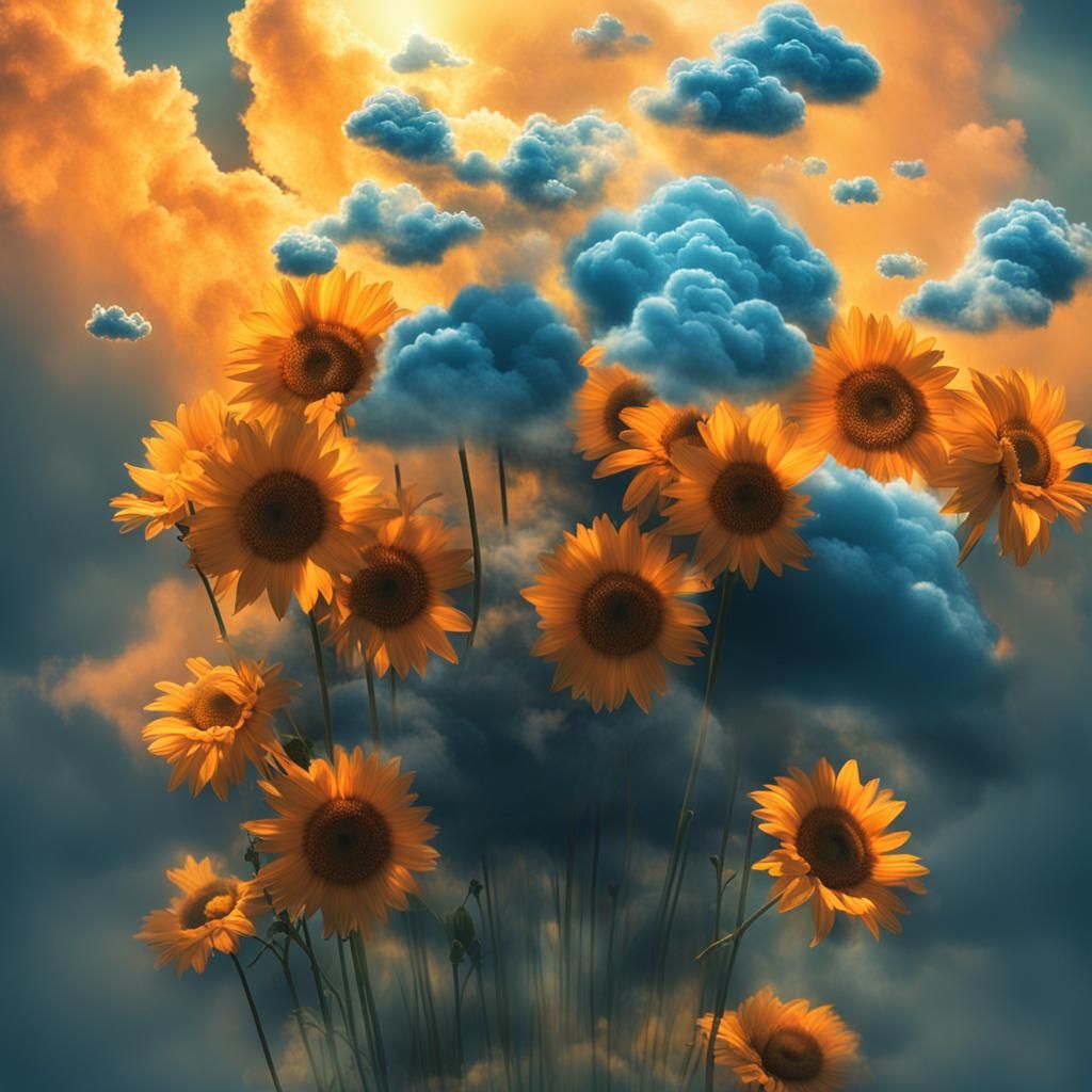 Dreamy sunflowers