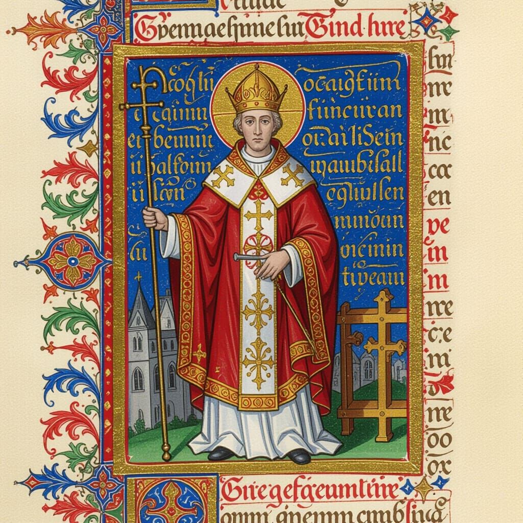 Saint Frederick of Utrecht in Carolingian Dress