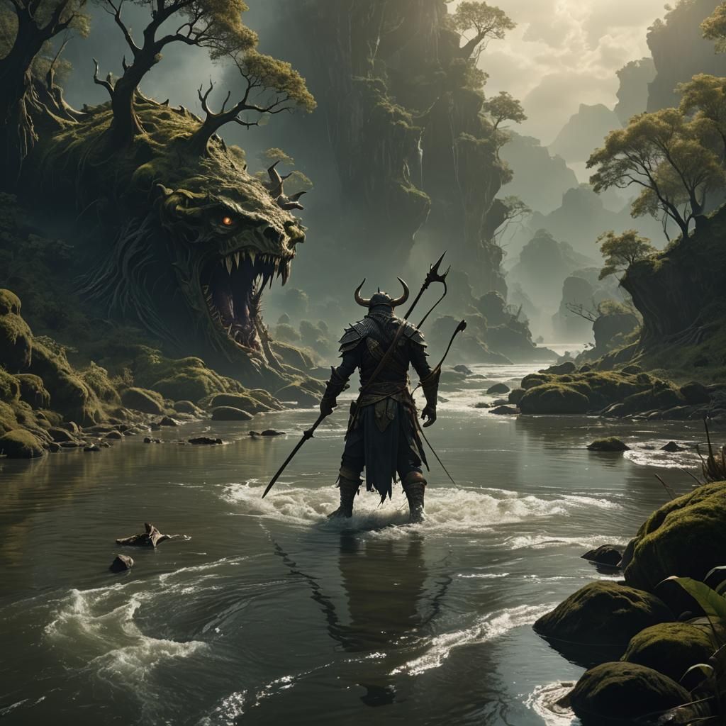 Epic Spear Hunt of a River Demon