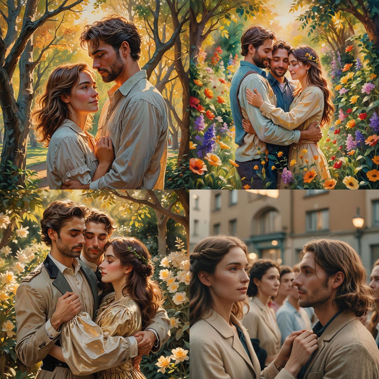 People Expressing Love Through Embrace