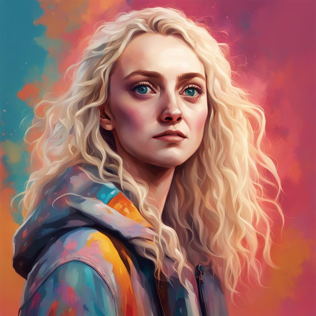 Luna Lovegood in Modern Clothes, Splash Art