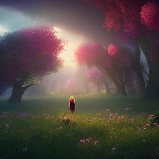 Magical Fairy in a Fantastical Field