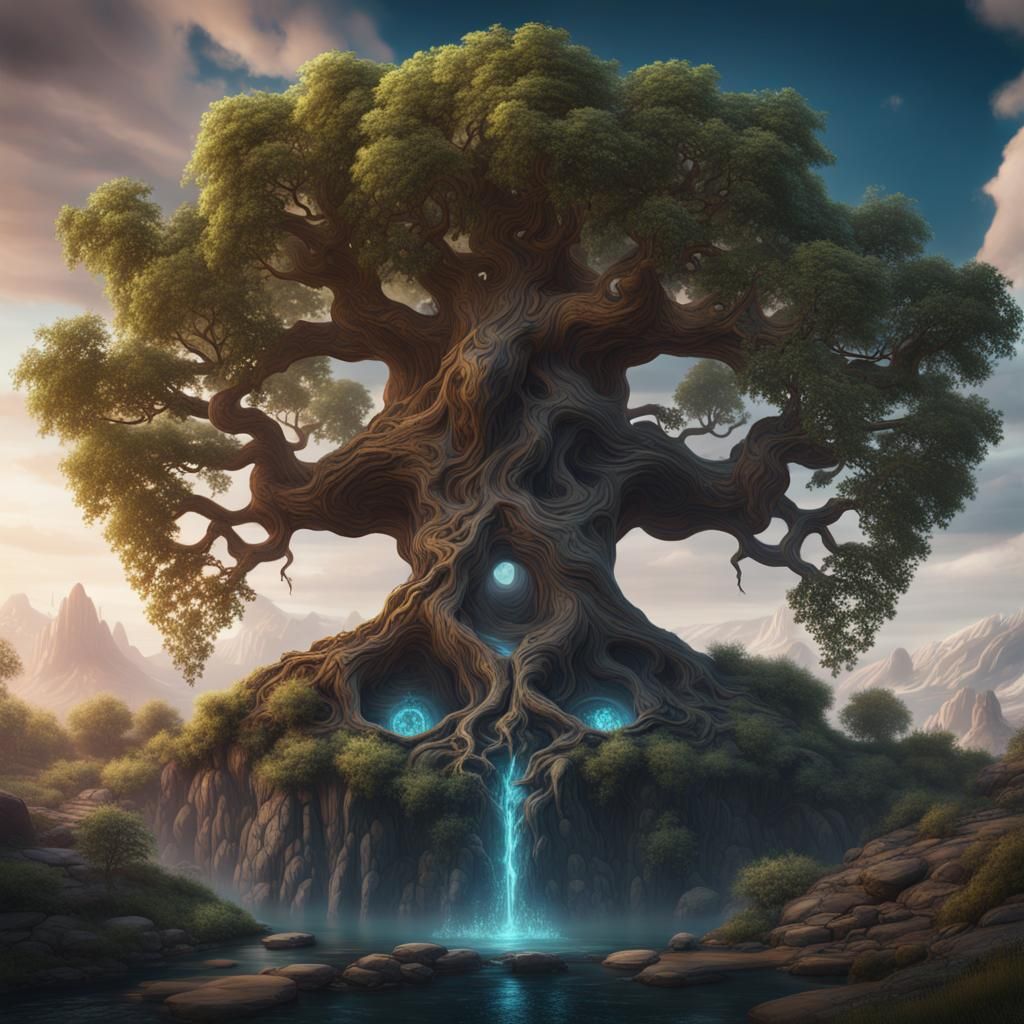Yggdrasil Fantasy Concept Art in Deep Color