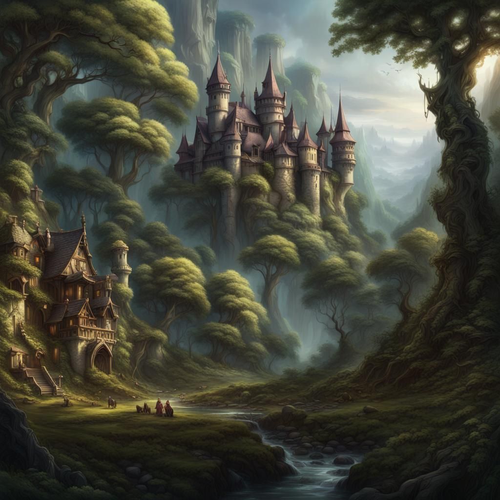 Fantasy, Woodland, dnd, party fun