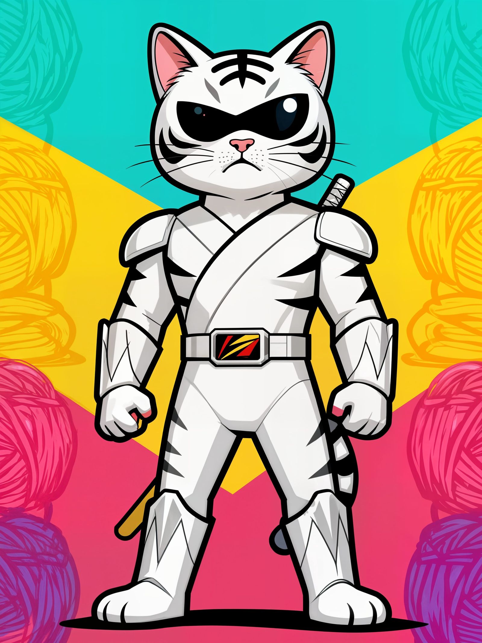 Bored Cat Billionaire Hypebeast Sticker Art