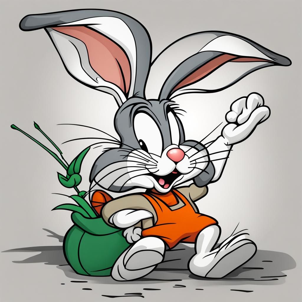 Modern Bugs Bunny Digital Rendering