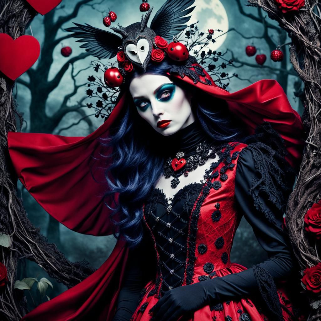 Night Owl Witch in Burton-Inspired Macabre Fashion