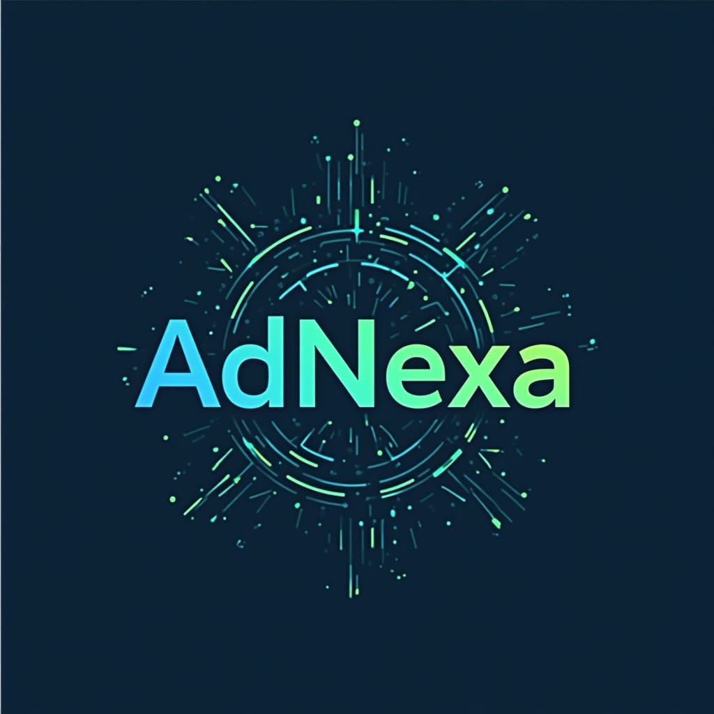 AdNexa Logo: Modern Design in Digital Art Style