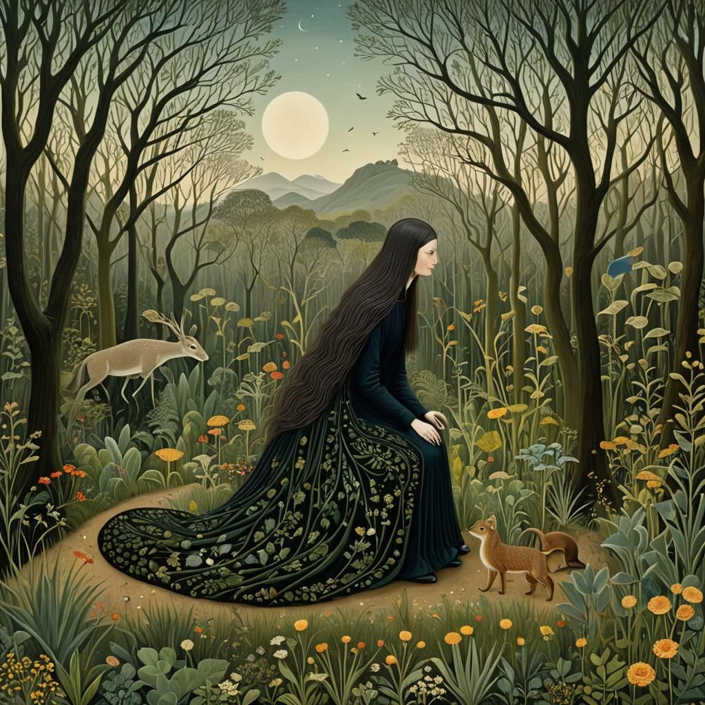 Mythical Creatures in Surreal Digital Art Collage