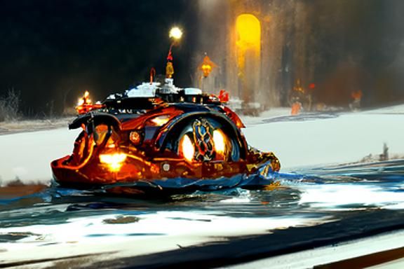 Hovercraft going on ice🧊🛸