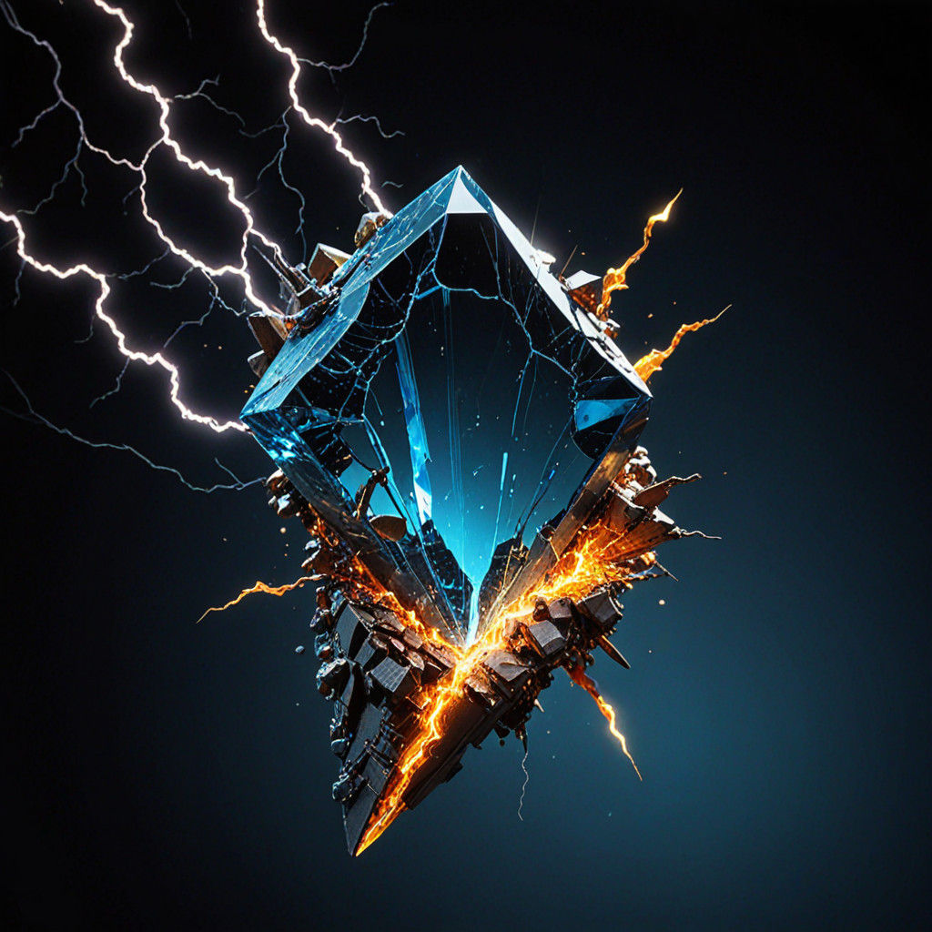 Electric Gemstone Shatters in Mid-Air