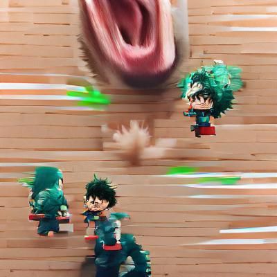 Deku Screaming Digital Art