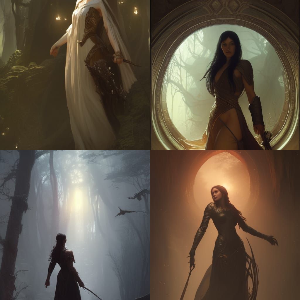 Arwen Undomiel: Dark Fantasy Portrait in 8K