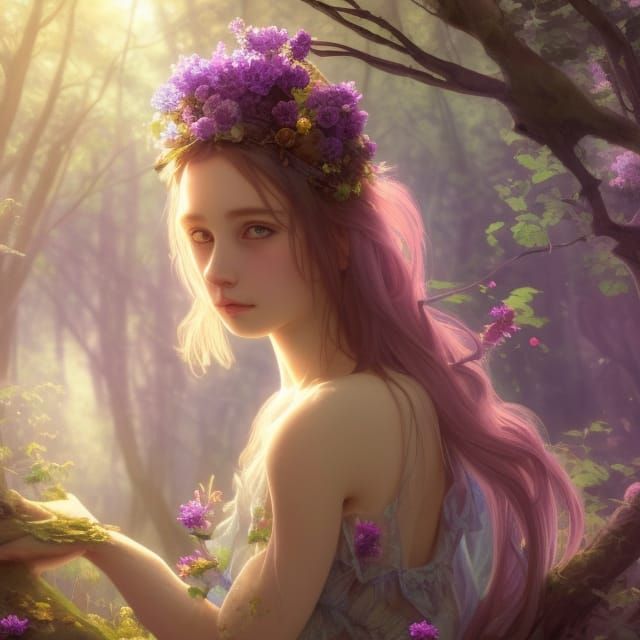 Enchanting Fairy Portrait in Hyperdetailed Digital Art
