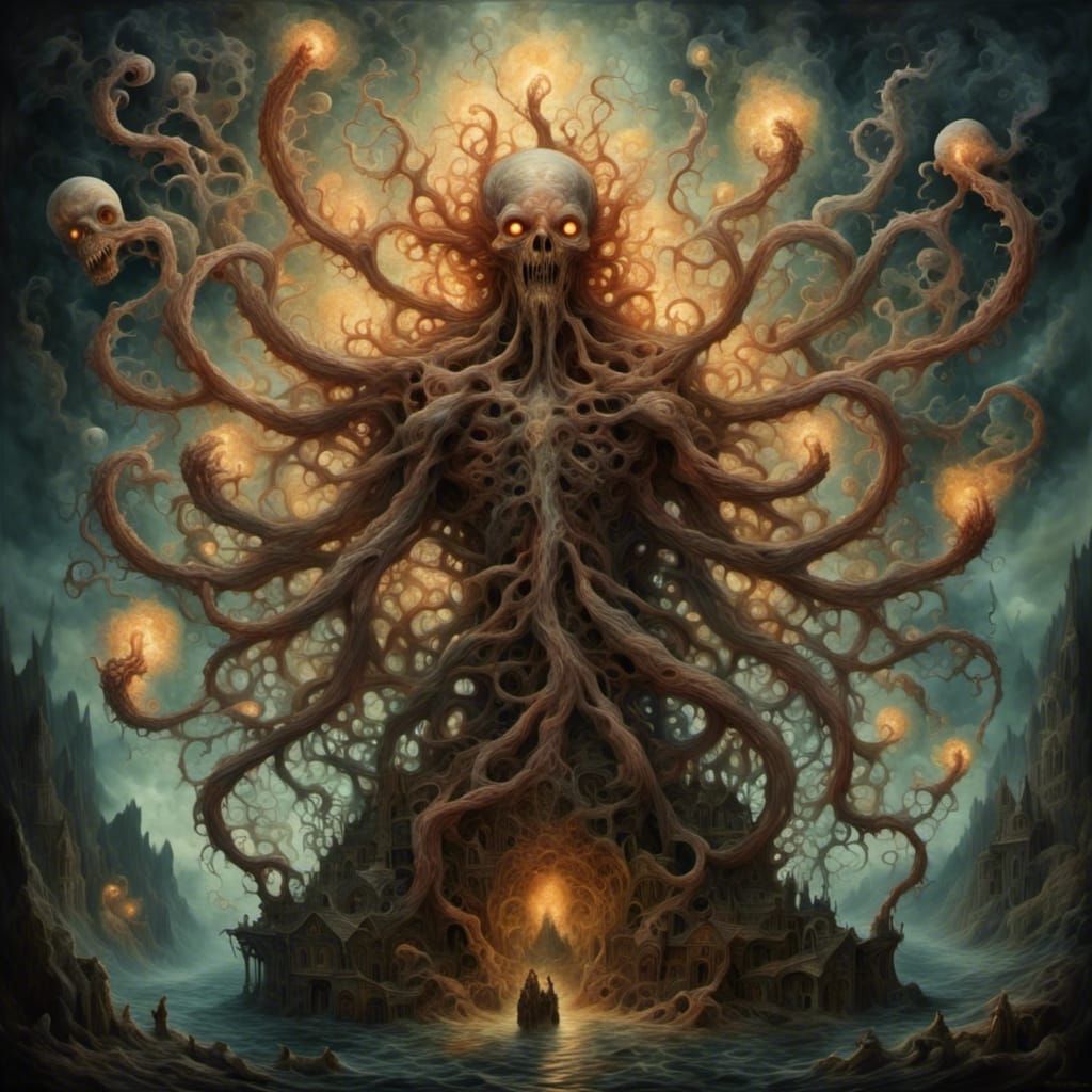 Terrifying Two-Headed Monstrosity Towers Over Village