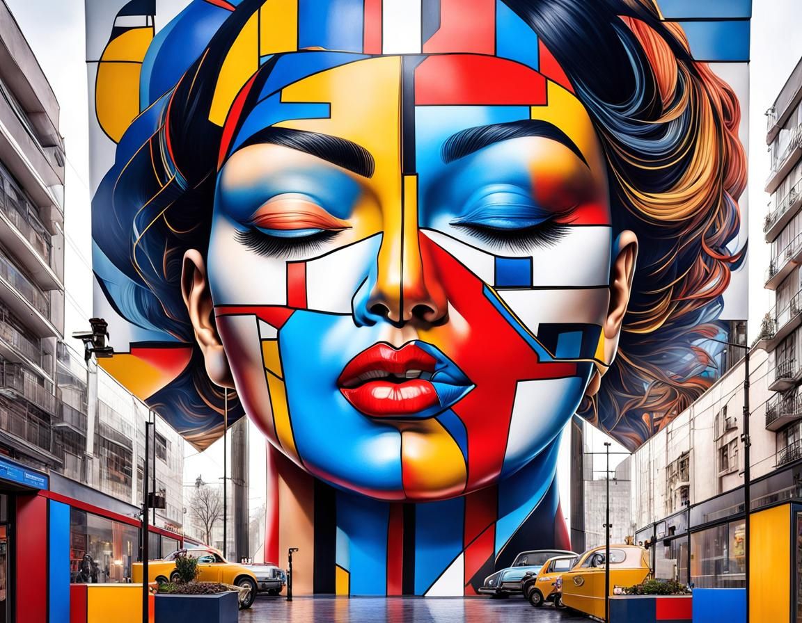 Muralism Neoplasticism Portrait