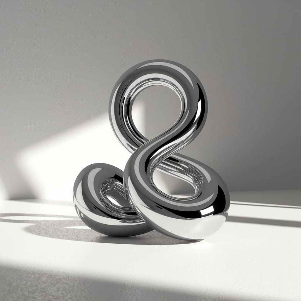 Abstract Steel Sculpture Capturing Mental Health Complexity