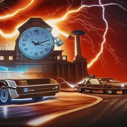 Back to the Future: Giant Clock Time Travel