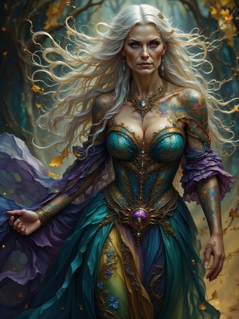 Epic Fantasy Gown on Fierce Woman