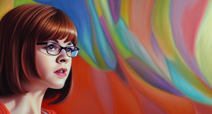 Hyperrealistic Portrait of Velma Dinkley