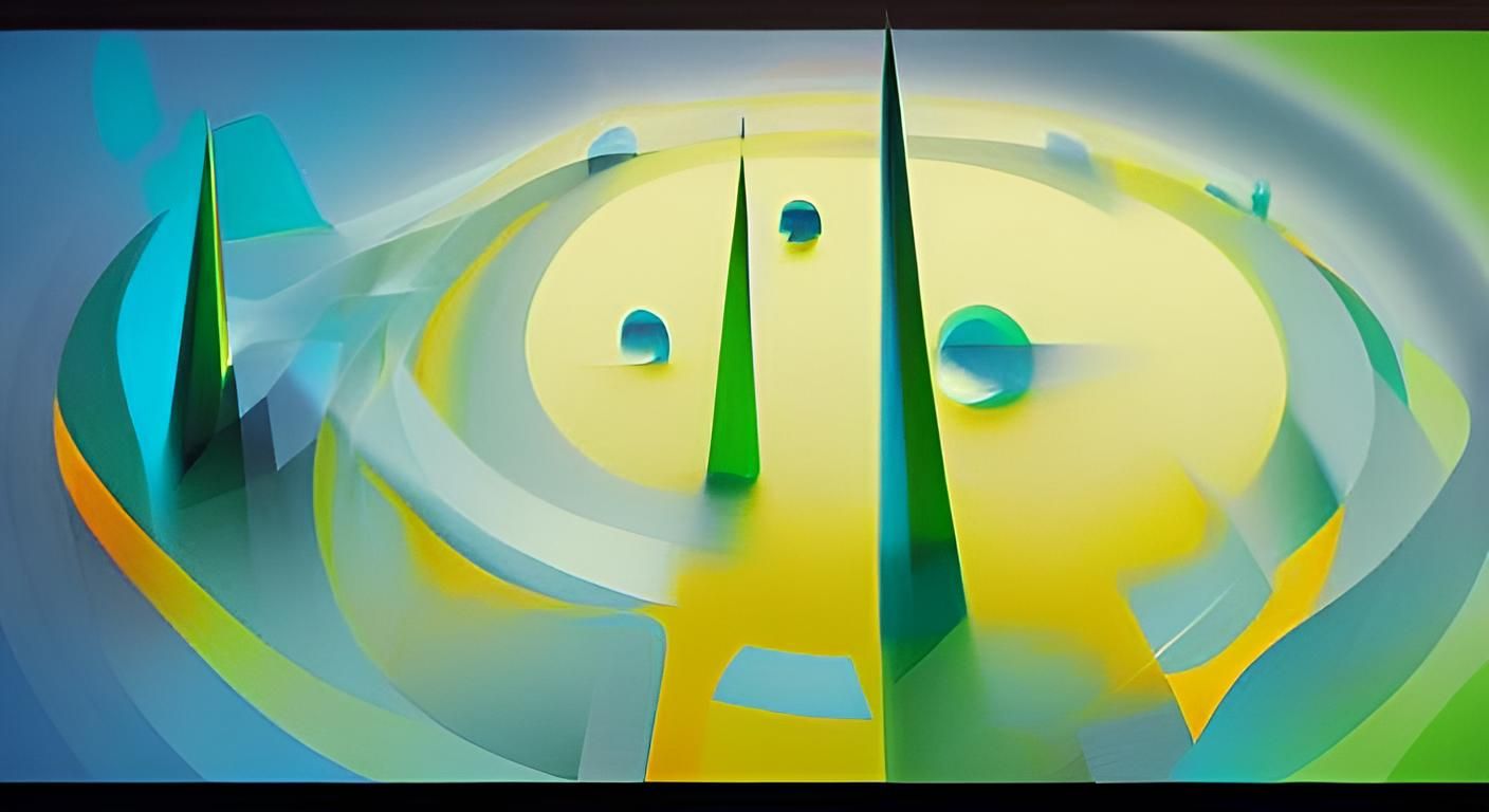 Gloomy Dark Tower Castle at Night in Surreal Style