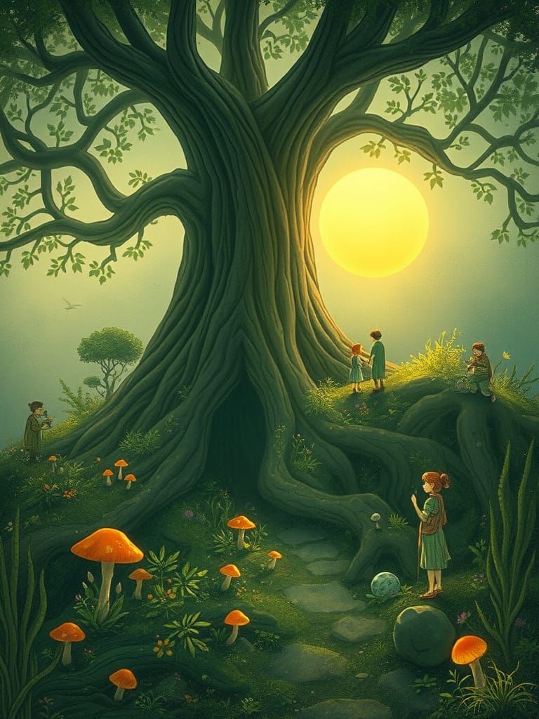 Ethereal Underroot World with Nature Spirits