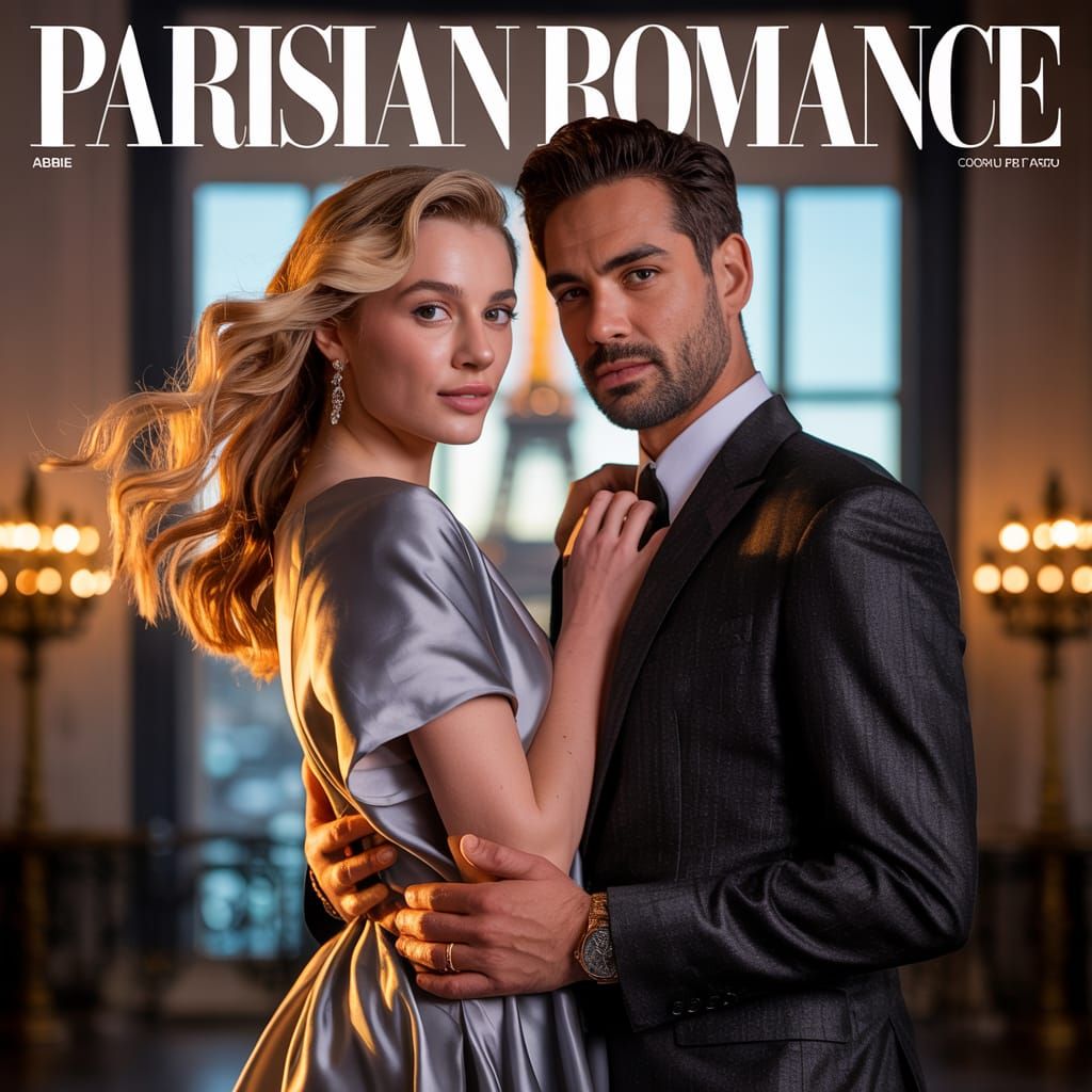 French Couple's Parisian Romance on Fashion Magazine Cover