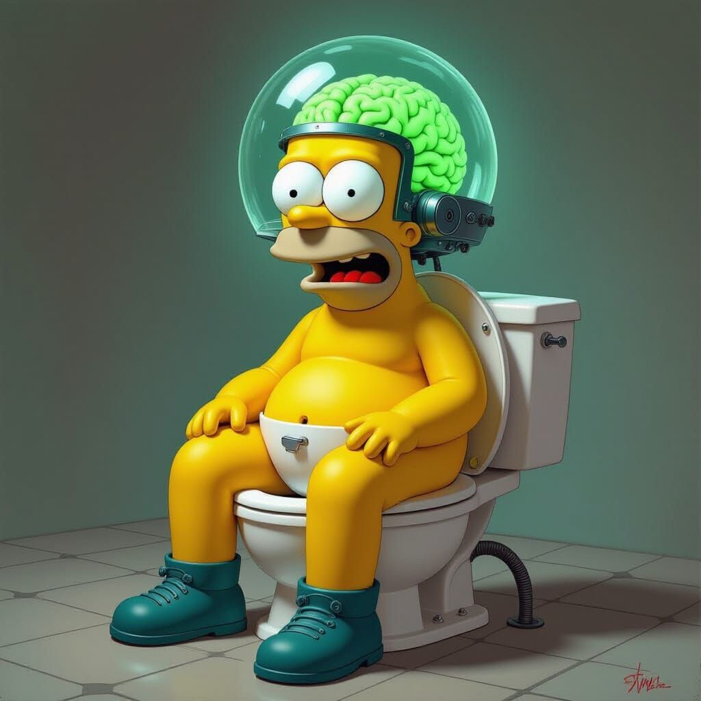 Homer Simpson's Biomechanical Brain Potty