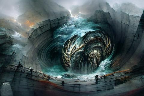 Ominous Myth: Charybdis Illustration Concept Art